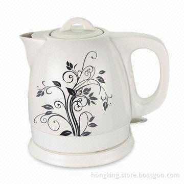 Ceramic Electric Kettle with Stainless Steel Heating Element Feature, 0.8L Capacity
